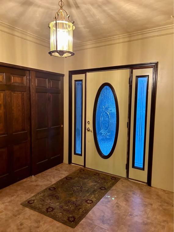 Main Entrance Foyer With Double Door Closet Space Galore